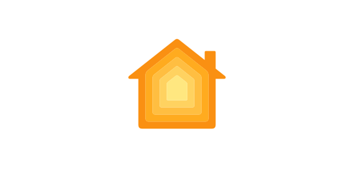 Icon of a stylized orange house with layers overlapping, set against a white rounded square on a black background. No people or landmarks.