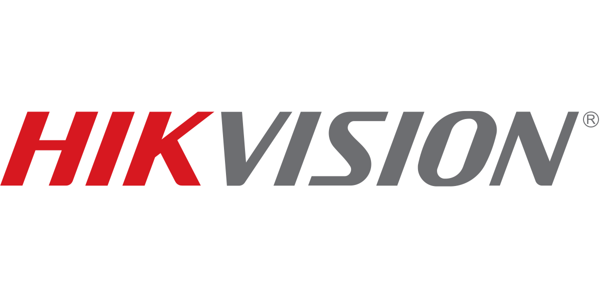 The image shows the Hikvision logo with "HIK" in red and "VISION" in gray, set against a black background.