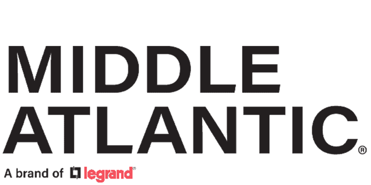 The image features the logo of Middle Atlantic, a Legrand brand, with the text "MIDDLE ATLANTIC" and "a brand of legrand."