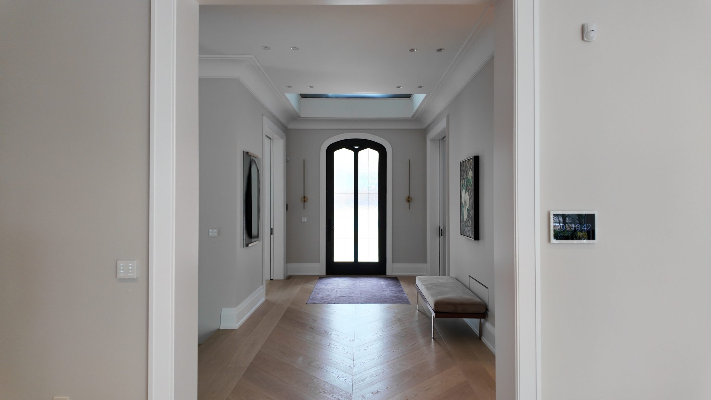 beautiful secure entry of luxurious home